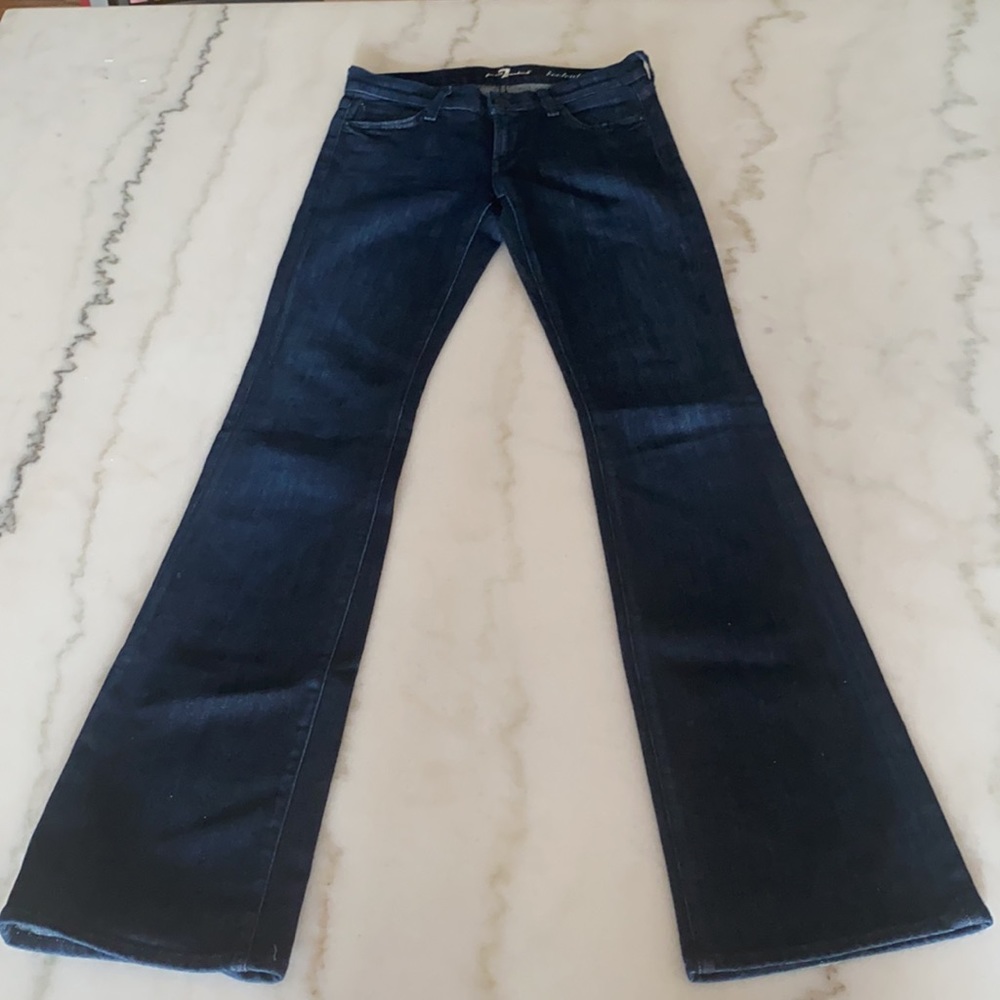 7 For AMK- Dark Blue,Rhinestone Pockets,Boot Cut